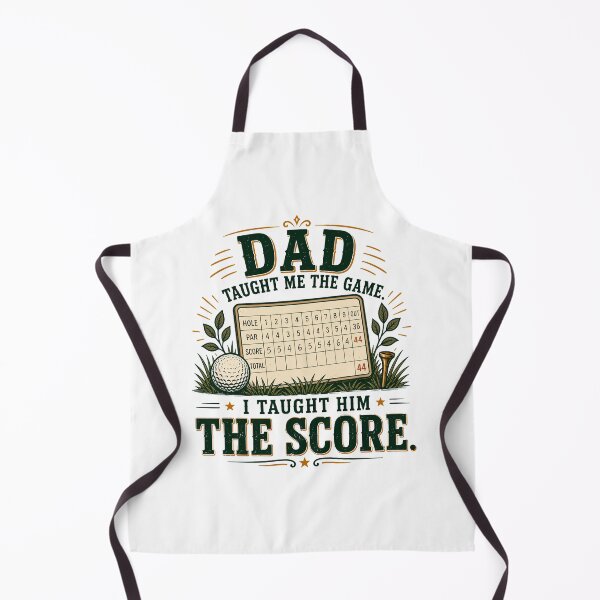 Aperçu de l'œuvre Mon père m'a appris le jeu, je lui ai appris le score au golf. créée et vendue par Colorful Designs.