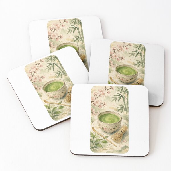 Item preview, Matcha Ceremony Botanical Phone Case designed and sold by RedRubyBubble.