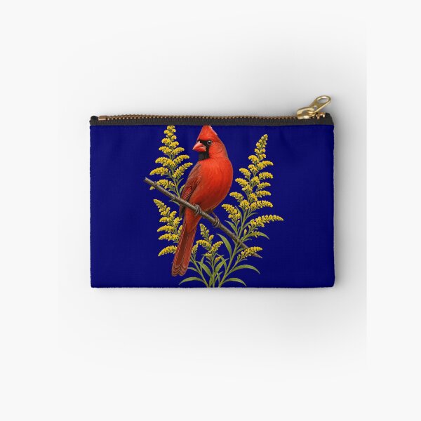 Item preview, Scarlet-Red Cardinal and Sunny Sprays of Goldenrod designed and sold by taiche.