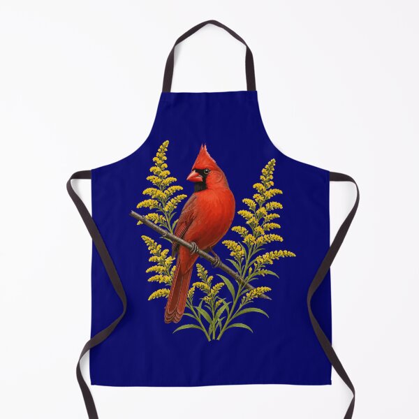 Item preview, Scarlet-Red Cardinal and Sunny Sprays of Goldenrod designed and sold by taiche.