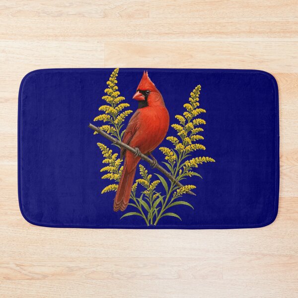 Item preview, Scarlet-Red Cardinal and Sunny Sprays of Goldenrod designed and sold by taiche.