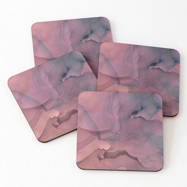 Item preview, Dreamy Purple and Blue Alcohol Ink Fluid Abstract Wall Art designed and sold by LuxocaDesigns24.