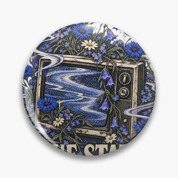 Item preview, Blue Static Television Flowers designed and sold by S06PMarketing.