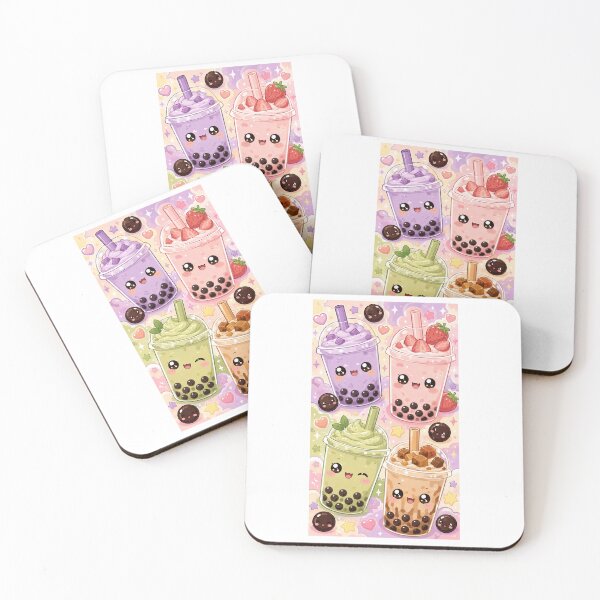Item preview, Kawaii Boba Tea Party Phone Case designed and sold by RedRubyBubble.