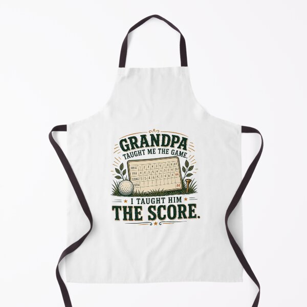 Aperçu de l'œuvre Grand-père m'a appris le jeu, je lui ai appris le score au golf. créée et vendue par Colorful Designs.