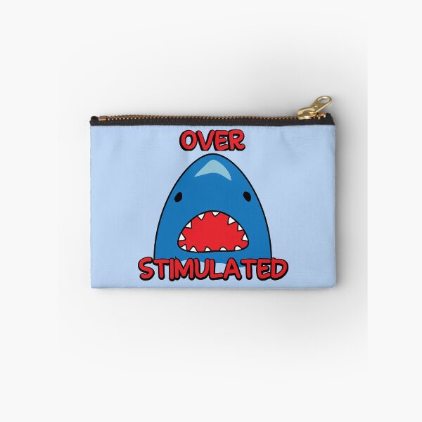 Item preview, Overstimulated anxiety shark designed and sold by fluffyfamcraft.
