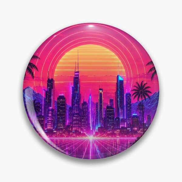 Item preview, Retrowave Synthwave City Phone Case designed and sold by RedRubyBubble.