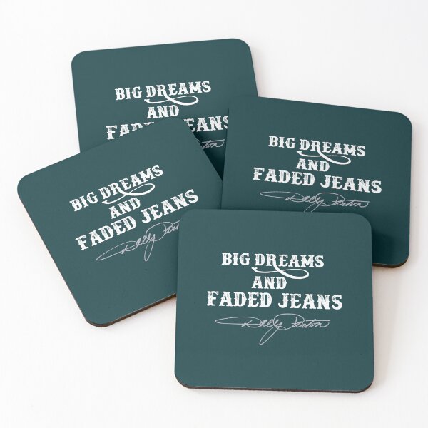 Item preview, Big Dreams Faded Jeans Country Quote designed and sold by spicetees.