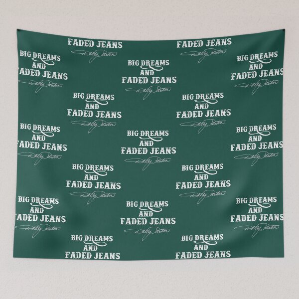 Item preview, Big Dreams Faded Jeans Country Quote designed and sold by spicetees.