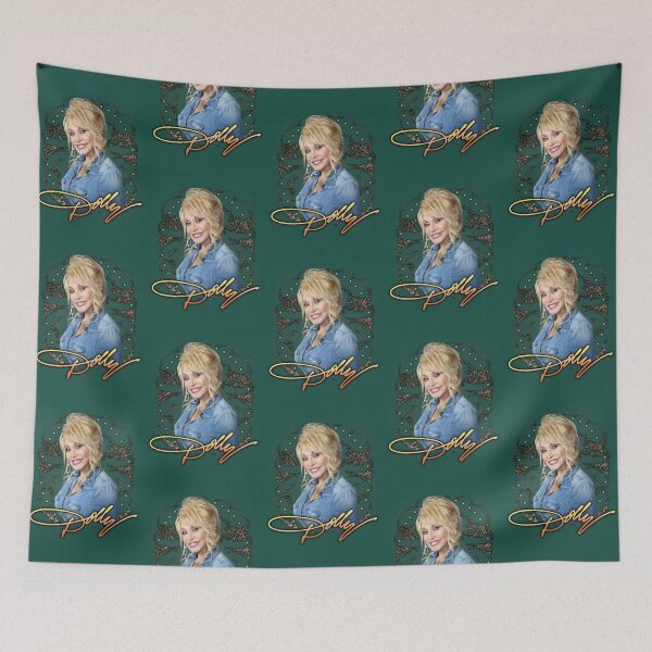 Item preview, Dolly Parton Denim Portrait designed and sold by spicetees.