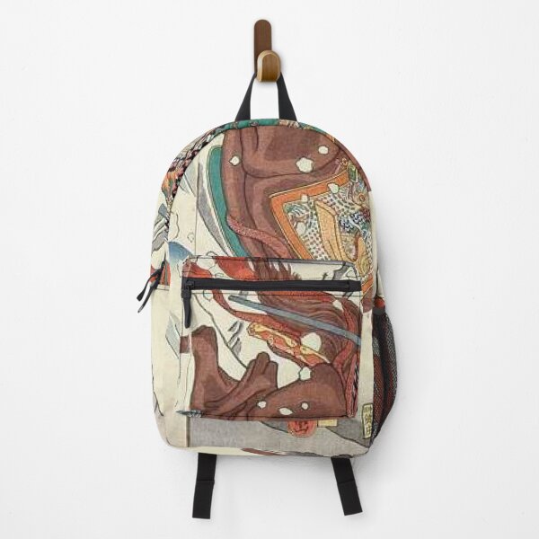 Item preview, Samurai Riding Through Snow Japanese Ukiyo-e Ochiai Yoshiiku designed and sold by vekotpu.