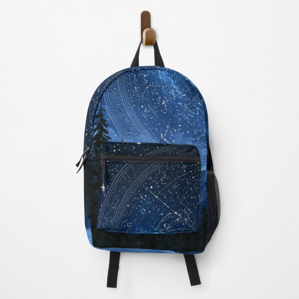 Item preview, Night Sky Constellation Map Over Pine Forest Vector designed and sold by TrendyGalaxy.