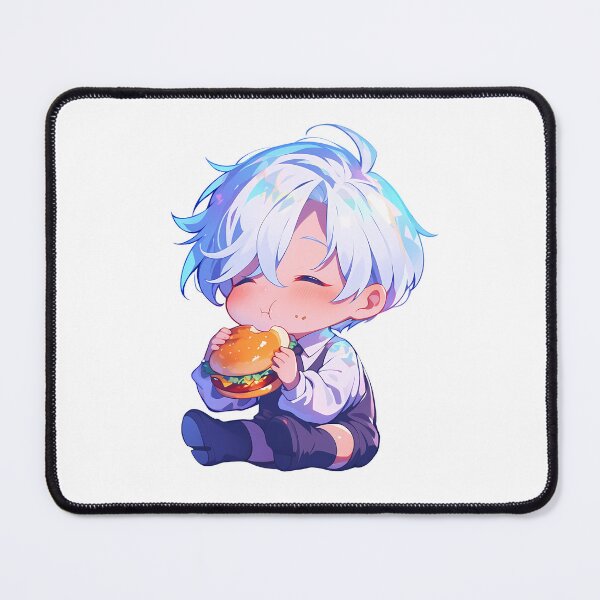Item preview, Antarcticite Land Lustrous Anime Chibi Kawaii Burger Sparkle Bluehair Moment designed and sold by Dashsopaner.