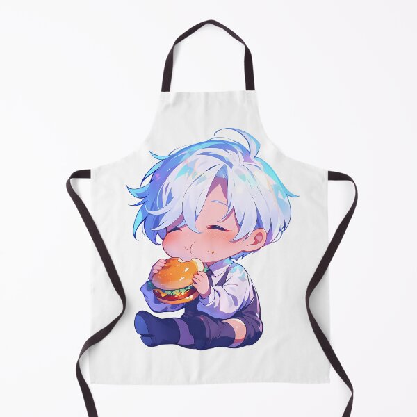 Item preview, Antarcticite Land Lustrous Anime Chibi Kawaii Burger Sparkle Bluehair Moment designed and sold by Dashsopaner.