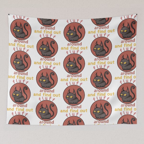Item preview, Funny Fluff Around And Find Out  Cats Lovers Funny Cat Design Stickers designed and sold by lundyemely.