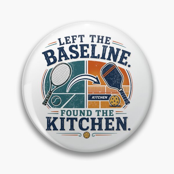 Item preview, Left The Baseline Found The Kitchen Tennis To Pickleball designed and sold by Colorful Designs.