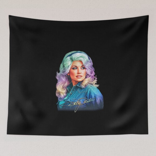 Item preview, Dolly Parton Retro Colors Signature designed and sold by kareydiwanpro.