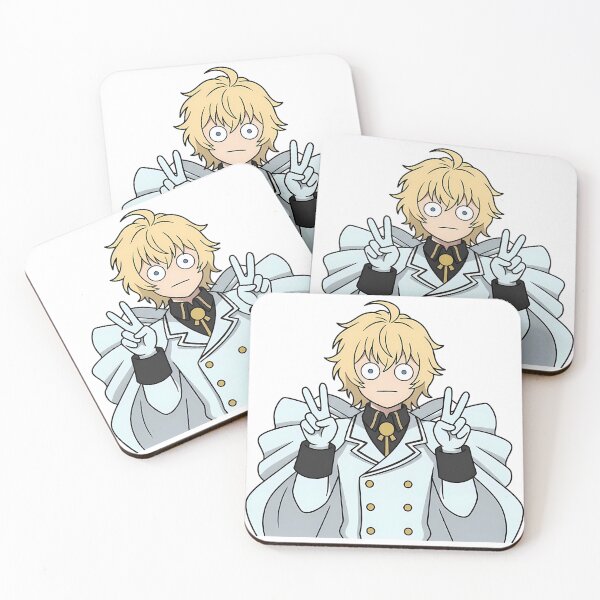 Item preview, Mikaela Hyakuya Seraph End White Uniform Peace Pose designed and sold by Dashsopaner.