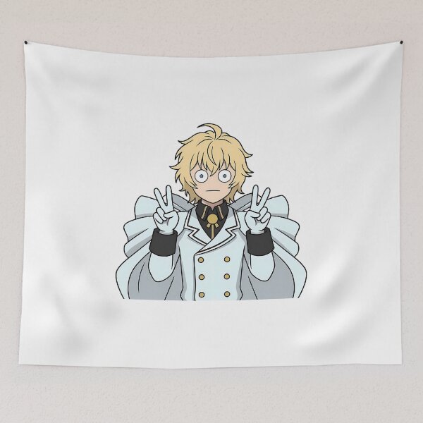 Item preview, Mikaela Hyakuya Seraph End White Uniform Peace Pose designed and sold by Dashsopaner.
