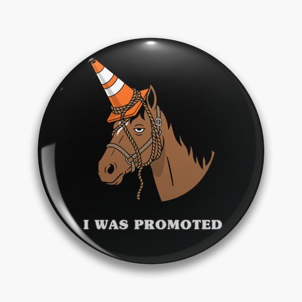 Item preview, Traffic cone unicorn horse – I was promoted - funny unicorn mascot designed and sold by messy-nessie.