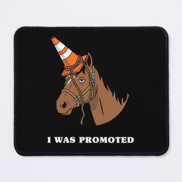 Item preview, Traffic cone unicorn horse – I was promoted - funny unicorn mascot designed and sold by messy-nessie.
