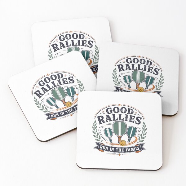 Item preview, Good Rallies Run In The Family Pickleball Vintage designed and sold by Colorful Designs.