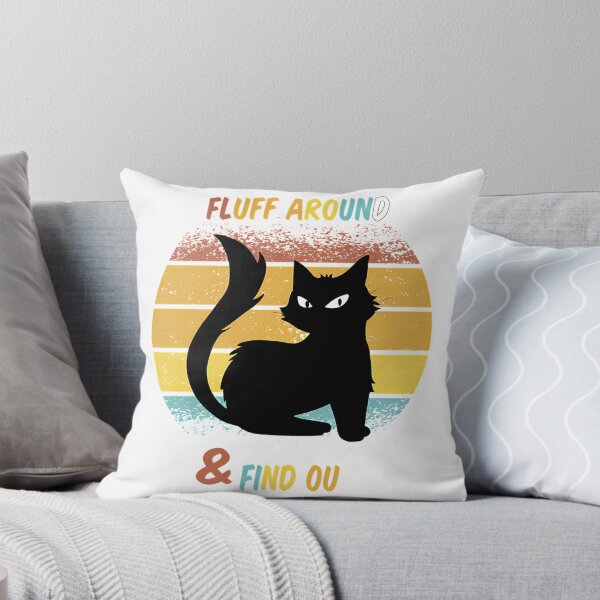 Item preview, Retro Vintage Fluff Around And Find Out Amazing For Momdaddaughterson Small Cat designed and sold by douglasseufemia.