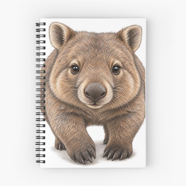 Item preview,  Aussie wombat’s chubby little waddle designed and sold by BRETT'S ART STUDIO.