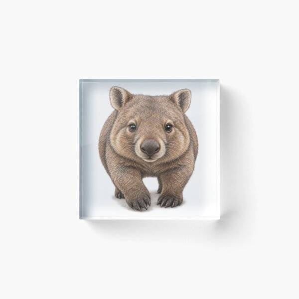 Item preview,  Aussie wombat’s chubby little waddle designed and sold by BRETT'S ART STUDIO.