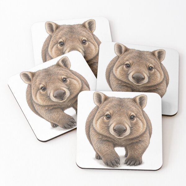 Item preview,  Aussie wombat’s chubby little waddle designed and sold by BRETT'S ART STUDIO.