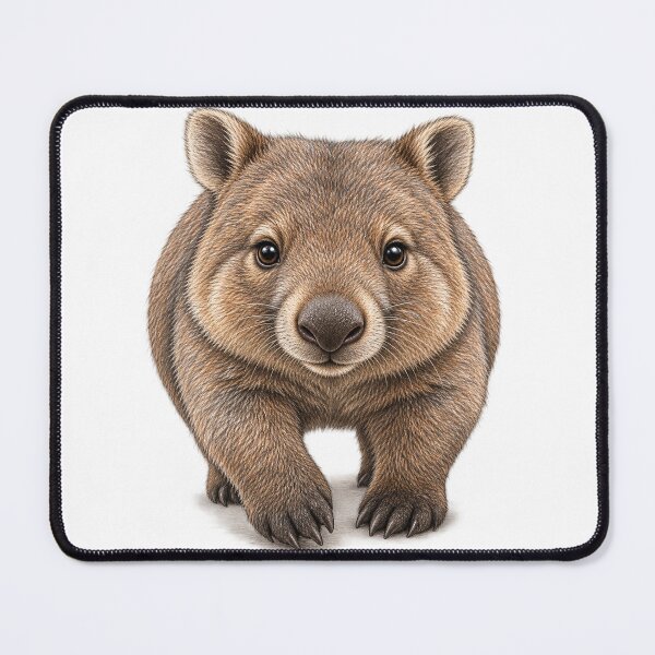 Item preview, Aussie wombat’s chubby little waddle designed and sold by BRETT'S ART STUDIO.