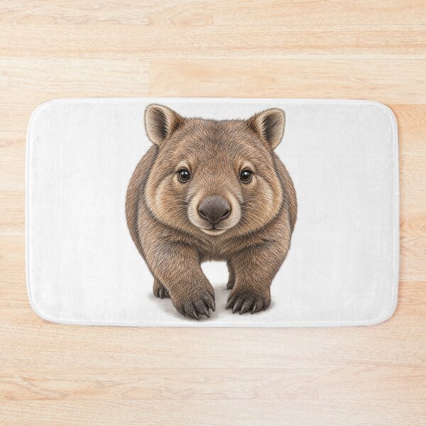 Item preview,  Aussie wombat’s chubby little waddle designed and sold by BRETT'S ART STUDIO.