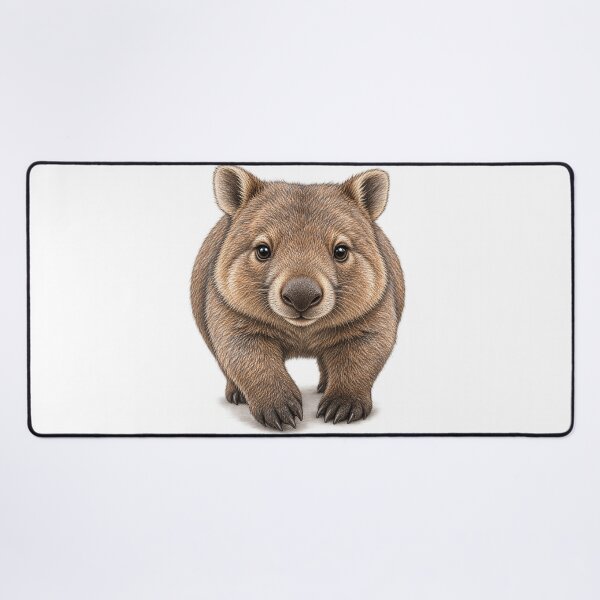 Item preview, Aussie wombat’s chubby little waddle designed and sold by BRETT'S ART STUDIO.