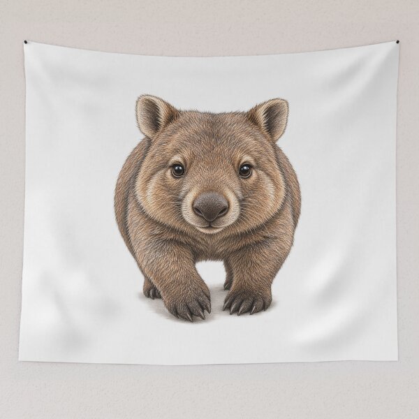 Item preview,  Aussie wombat’s chubby little waddle designed and sold by BRETT'S ART STUDIO.