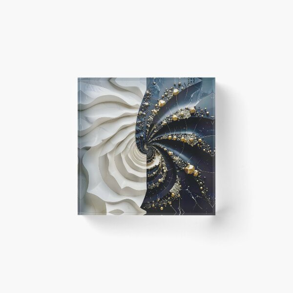 Item preview, Duality of Alabaster Waves and Slate Crystals designed and sold by Vicky Brago-Mitchell®.