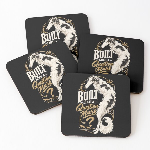 Item preview, Borzoi Dog Built Like A Question Mark designed and sold by NichePrintLab.