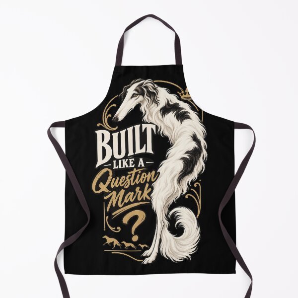 Item preview, Borzoi Dog Built Like A Question Mark designed and sold by NichePrintLab.