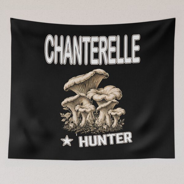 Item preview, Chanterelle Hunter Mushroom Foraging Mycology Retro Chanterelle Hunter Botanical Mushroom Illustration  designed and sold by Jt41.