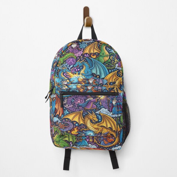Item preview, Cartoon wizards fighting magical dragons. designed and sold by Solomon-Ent-144.