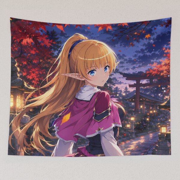 Item preview, Lefiya Viridis DanMachi Autumn Shrine Evening designed and sold by Dashsopaner.