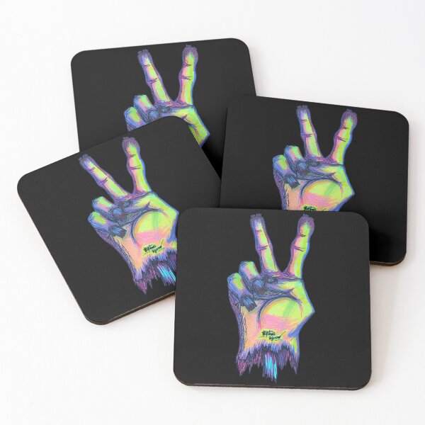 Item preview, Peace Sign Scar-E-Moji (Equalized Thermal Edition) designed and sold by Grimmlar.