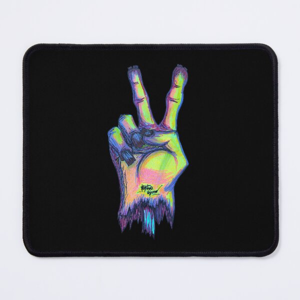 Item preview, Peace Sign Scar-E-Moji (Equalized Thermal Edition) designed and sold by Grimmlar.