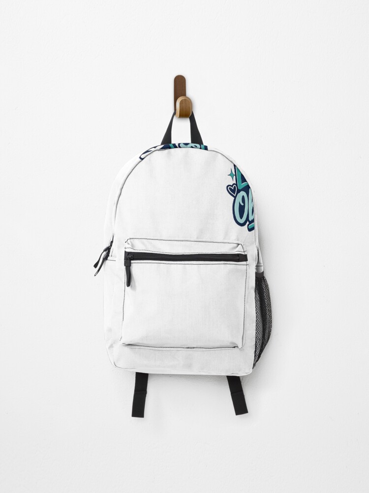 Thumbnail 1 of 3, Backpack, Low Key Sticker designed and sold by RedRubyBubble.