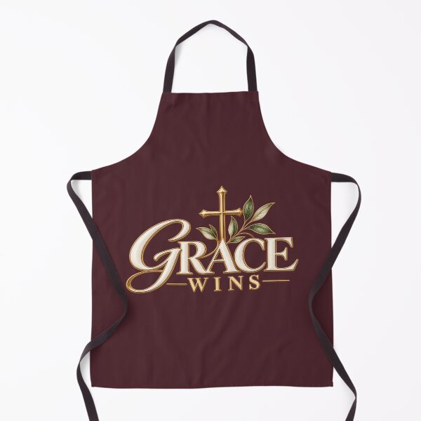 Item preview, Grace Wins – Elegant Minimal Christian Cross designed and sold by HO•Designs.