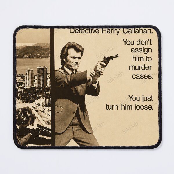 Item preview, Clint Eastwoon - Dirty Harry Original Poster in Sepia designed and sold by LuluLeb.