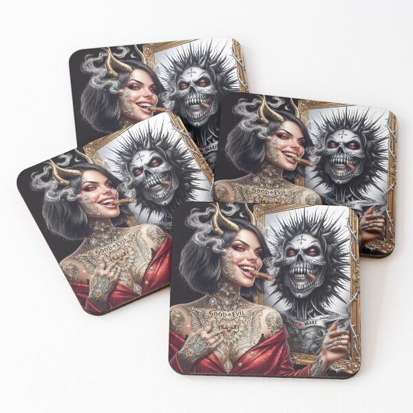 Item preview, Horned Queen Mirror Cigar Demon designed and sold by Voodoo Store Paranormal Collections.