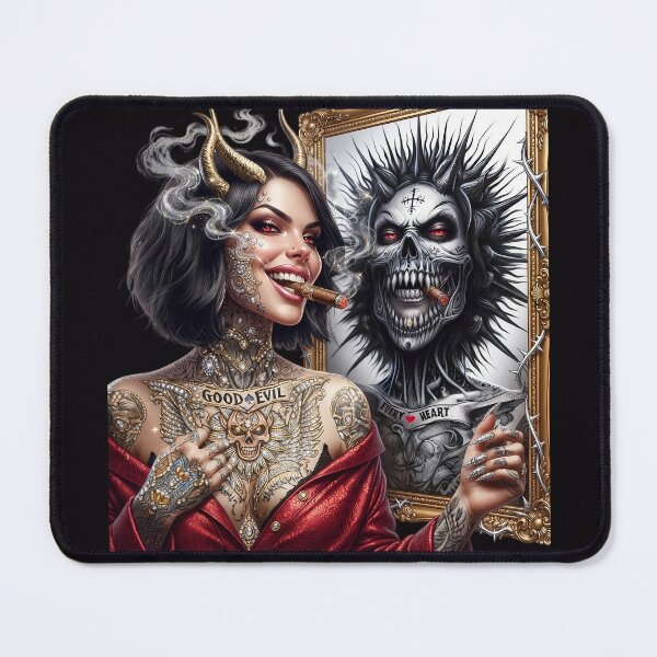 Item preview, Horned Queen Mirror Cigar Demon designed and sold by Voodoo Store Paranormal Collections.