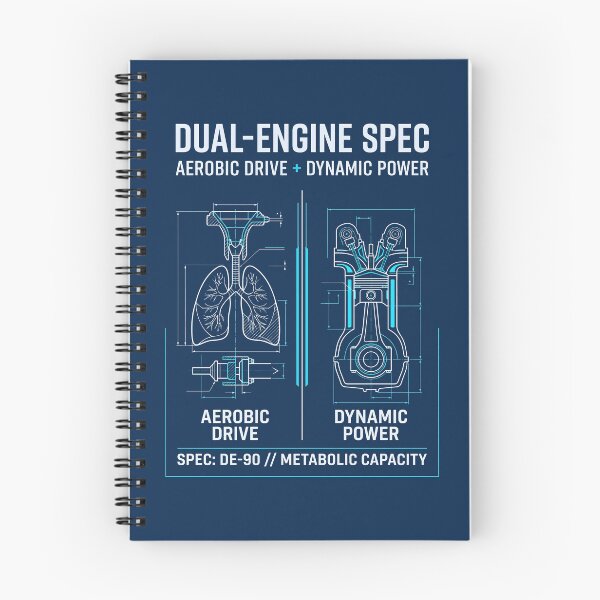 Item preview, Dual Engine Spec - Functional Fitness Hybrid Athlete Gift designed and sold by SplashTastic.