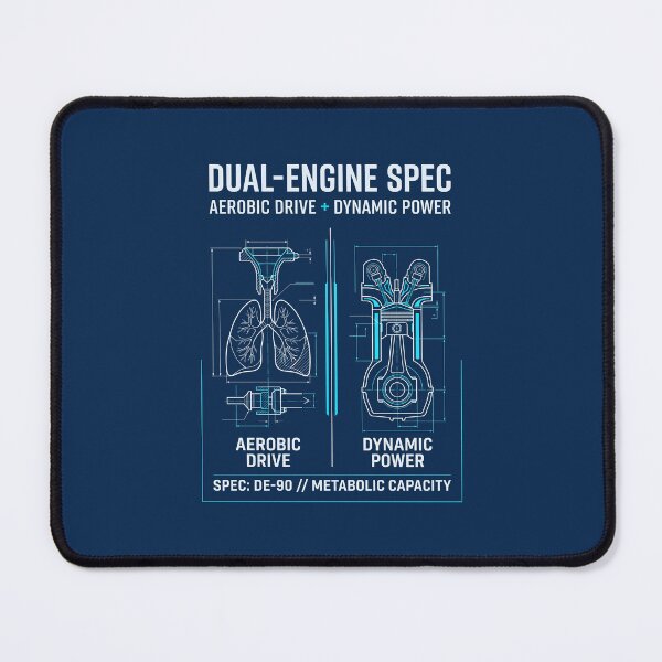Item preview, Dual Engine Spec - Functional Fitness Hybrid Athlete Gift designed and sold by SplashTastic.