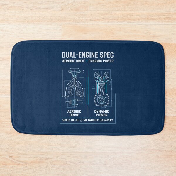 Item preview, Dual Engine Spec - Functional Fitness Hybrid Athlete Gift designed and sold by SplashTastic.